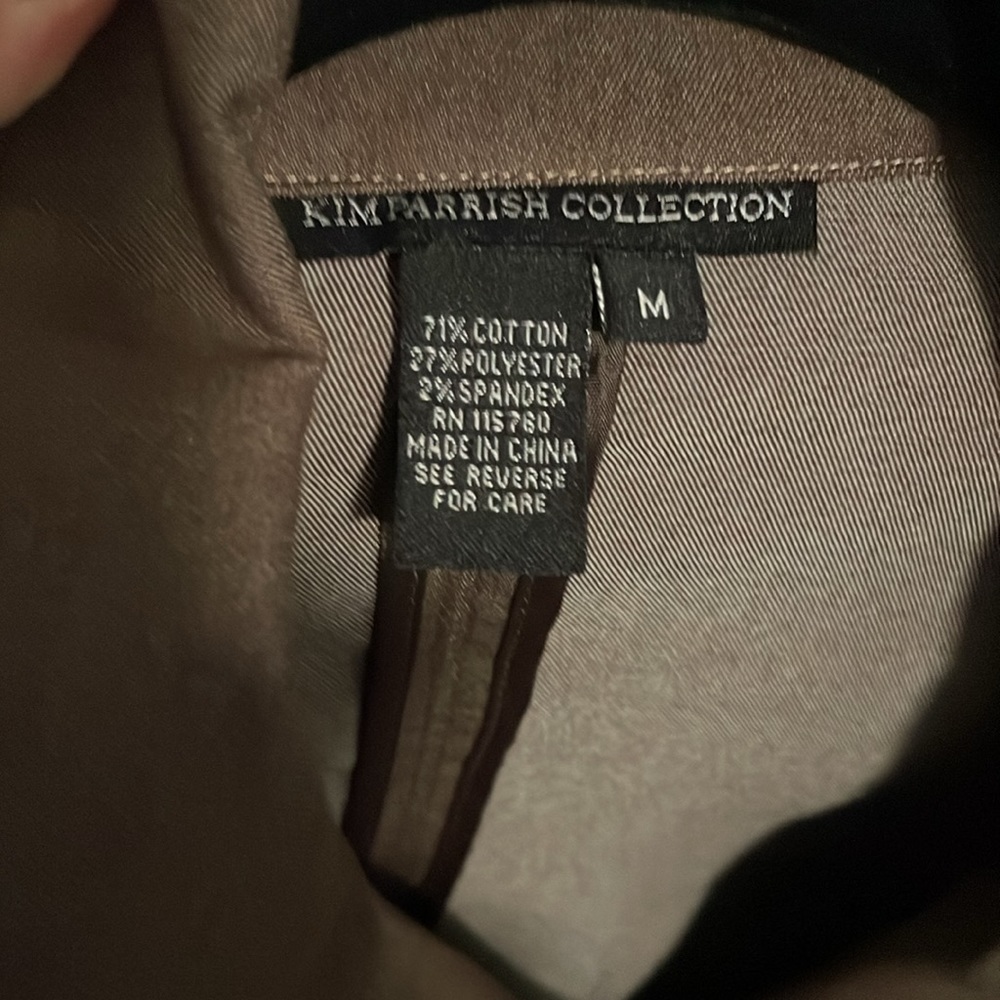 Chocolate brown jacket. Size medium - Picture 5 of 5